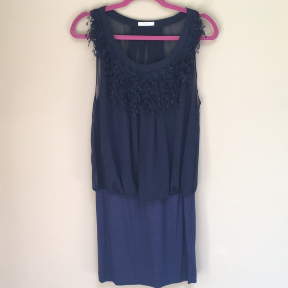 Kanvas Dresses & Skirts - Kanvas Navy Blue Mini Dress Size S